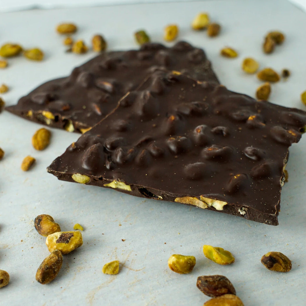 Dark Chocolate Pistachio Bark