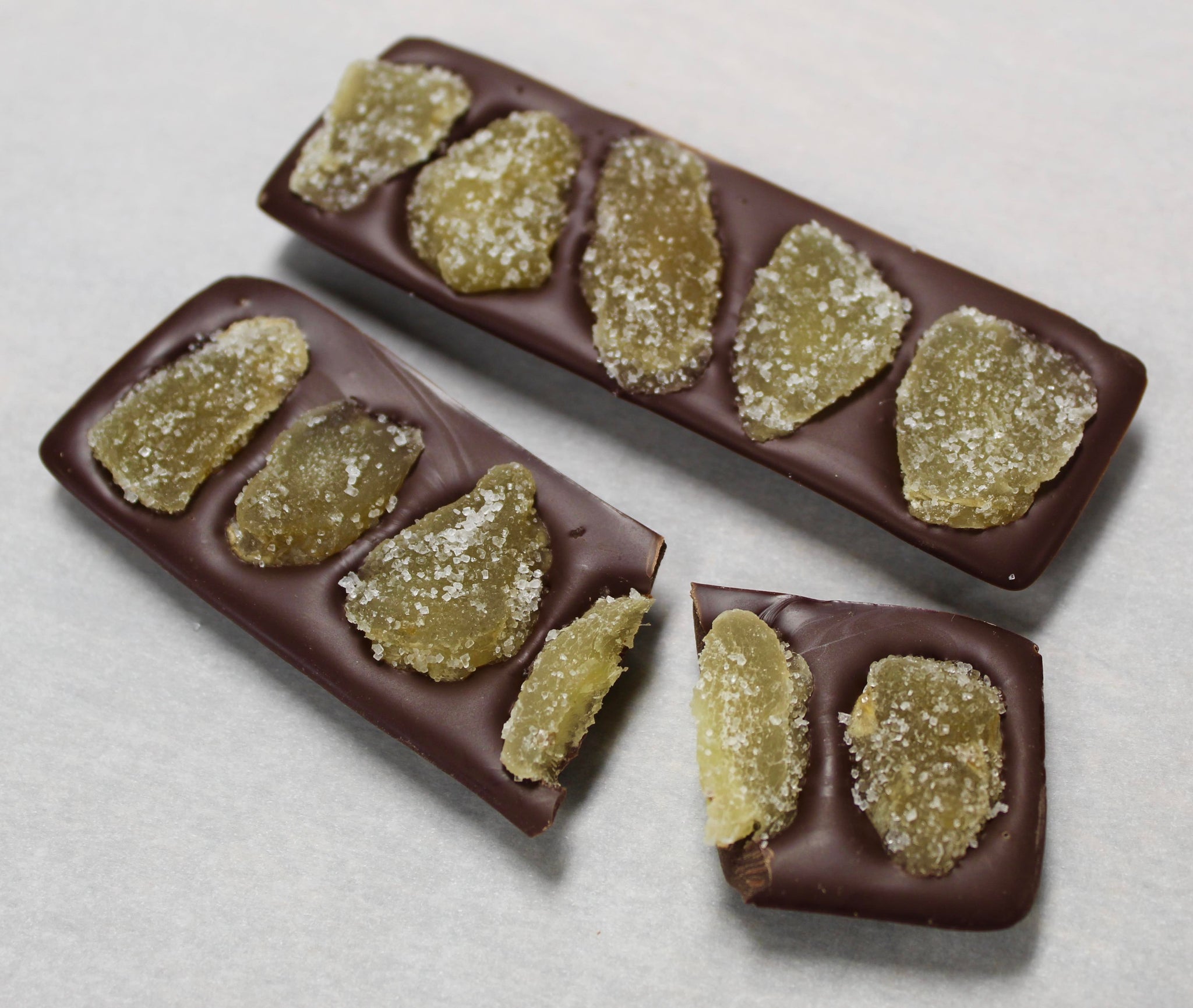 Dark Chocolate Candied Ginger Bar